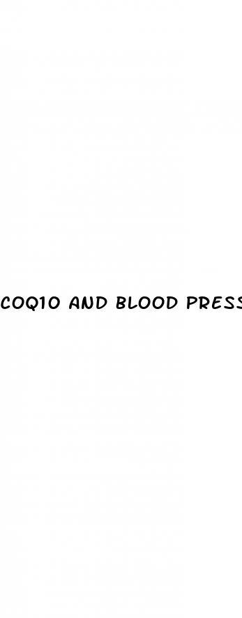 Coq10 And Blood Pressure Pills
