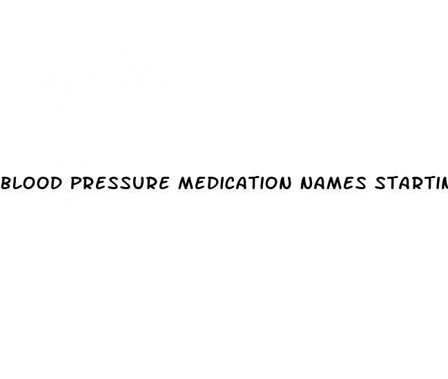 Blood Pressure Medication Names Starting With O