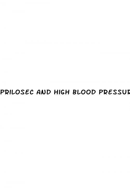 Prilosec And High Blood Pressure Medication