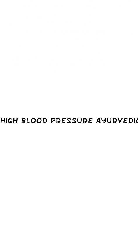 High Blood Pressure Ayurvedic Treatments
