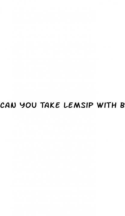 Can You Take Lemsip With Blood Pressure Medication