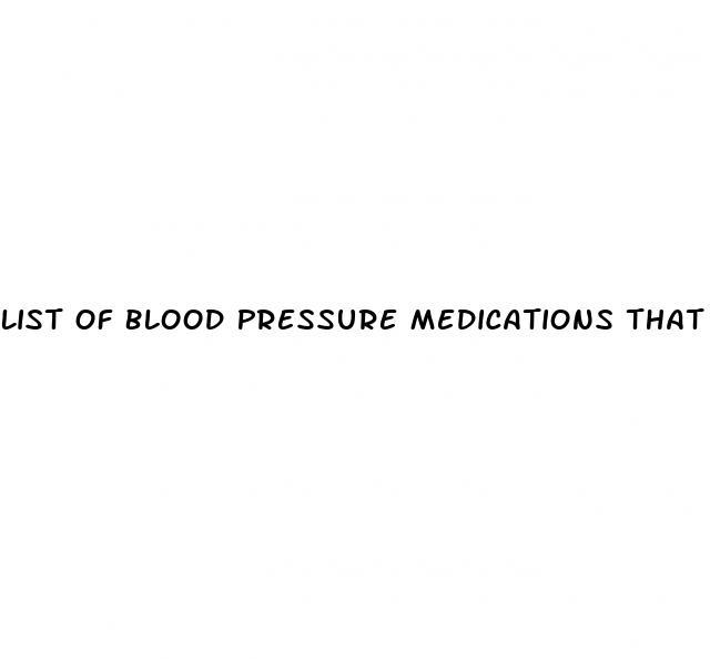 List Of Blood Pressure Medications That Joint Pain