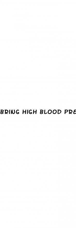 Bring High Blood Pressure Down Without Medication