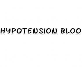 Hypotension Blood Pressure Treatment