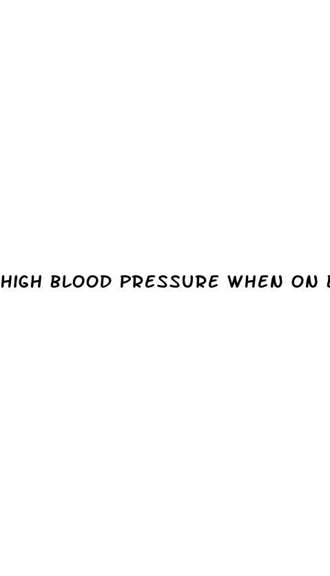High Blood Pressure When On Blood Pressure Medication