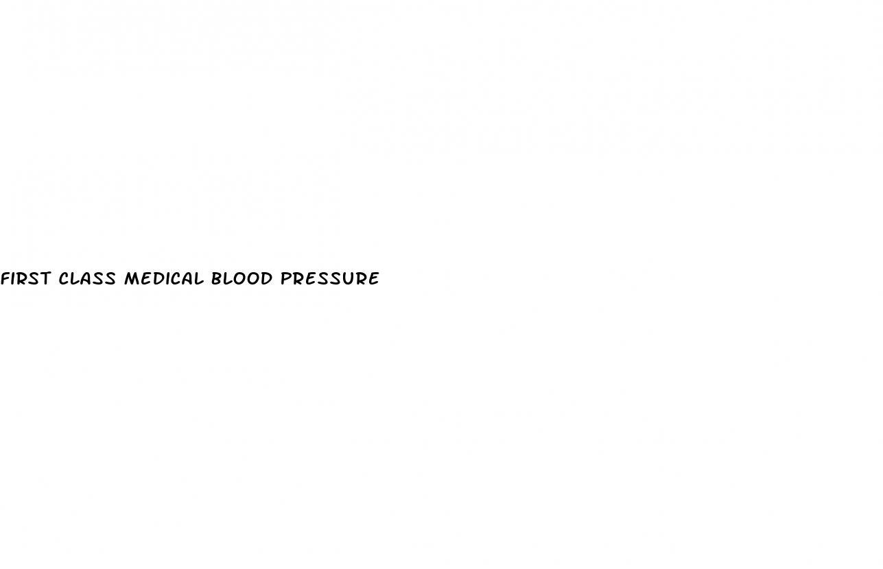 First Class Medical Blood Pressure