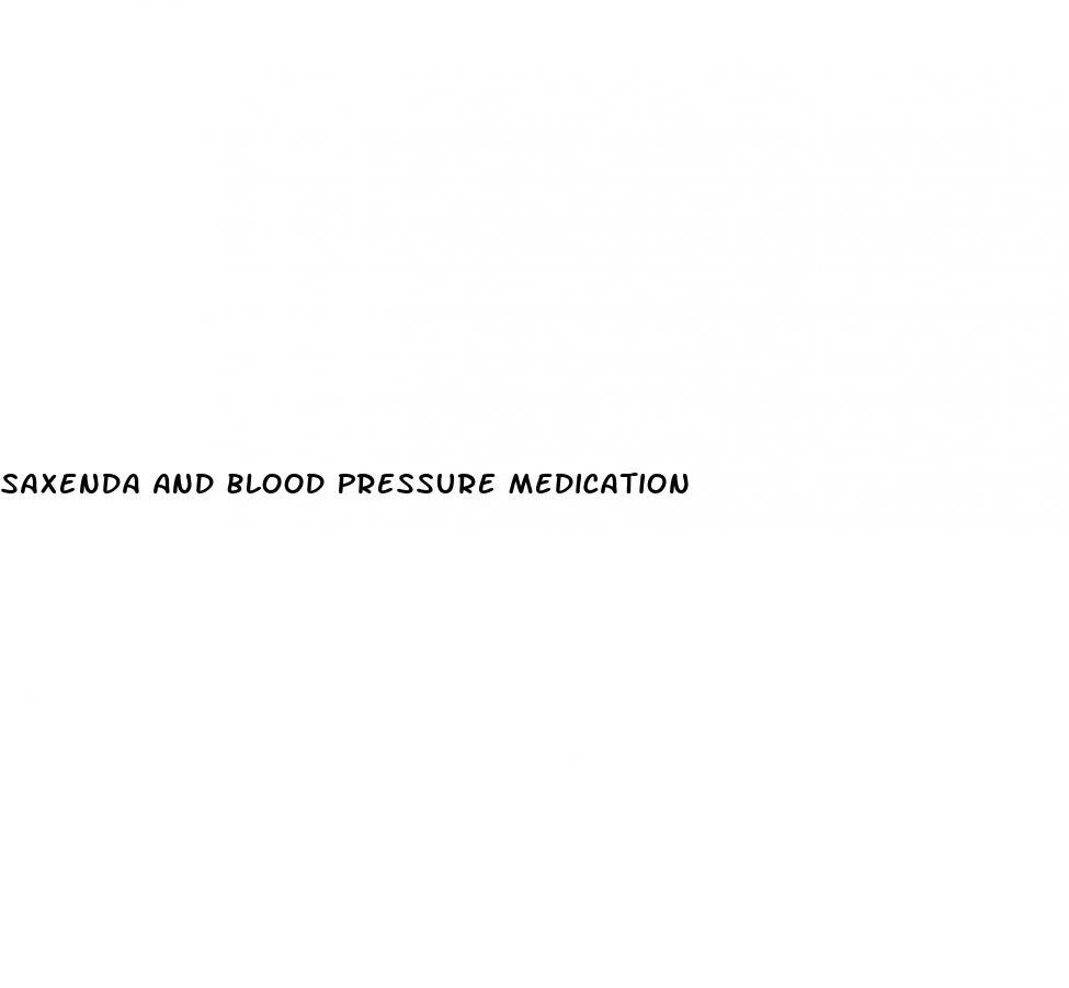 Saxenda And Blood Pressure Medication