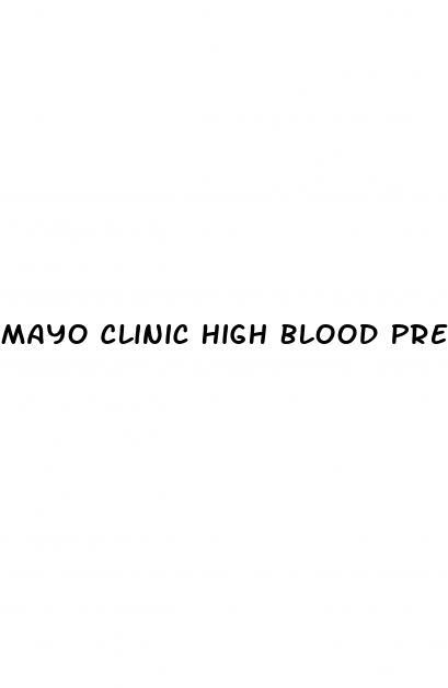 Mayo Clinic High Blood Pressure Medication