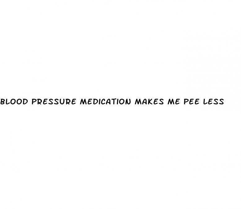 Blood Pressure Medication Makes Me Pee Less