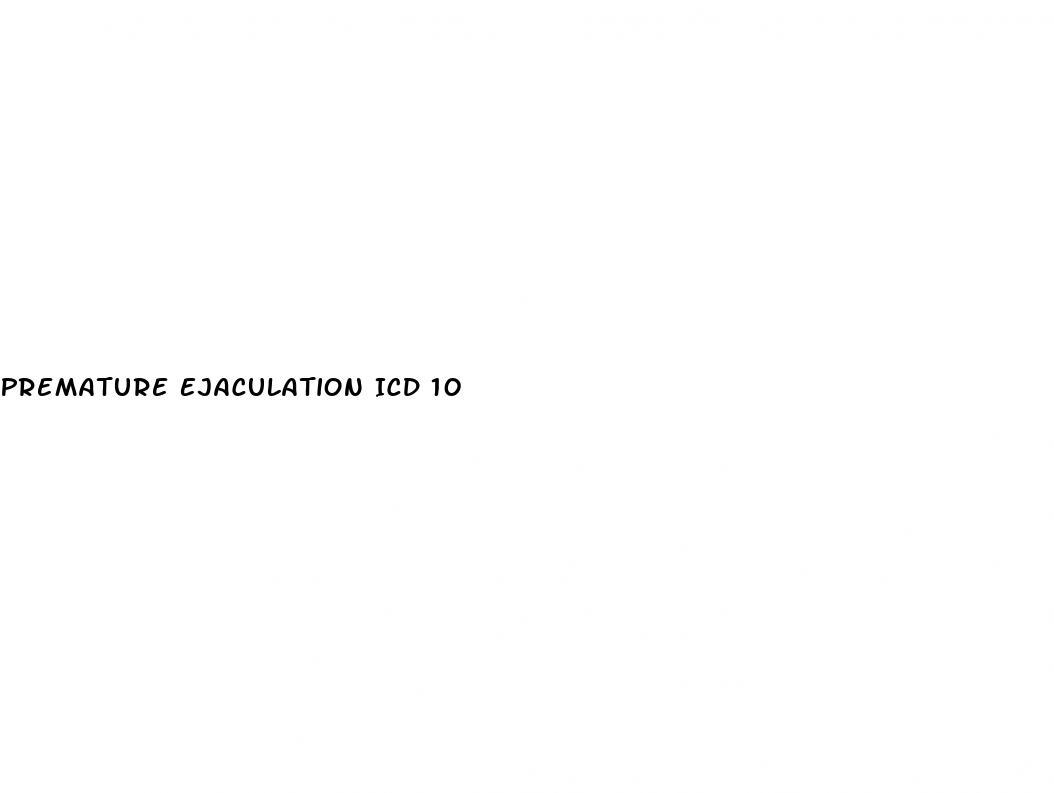 Premature Ejaculation Icd 10