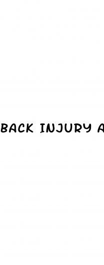 Back Injury And Erectile Dysfunction