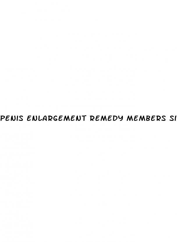 Penis Enlargement Remedy Members Site