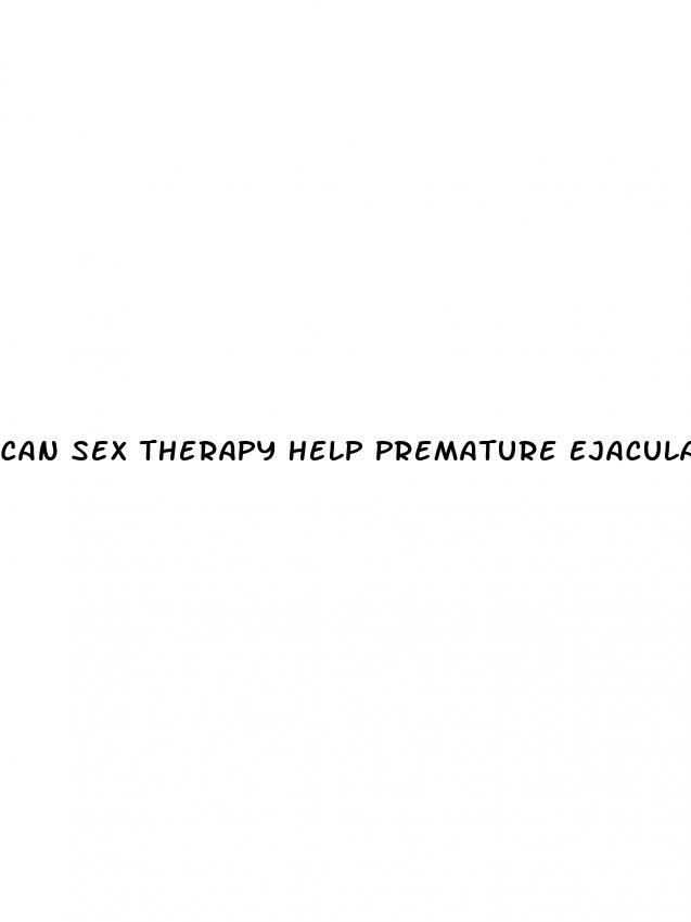 Can Sex Therapy Help Premature Ejaculation