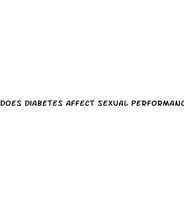 Does Diabetes Affect Sexual Performance
