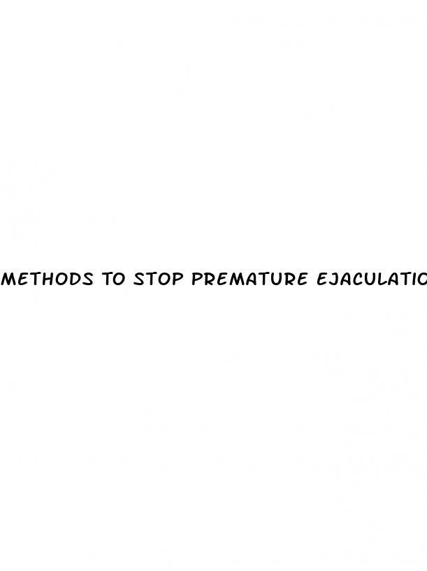 Methods To Stop Premature Ejaculation