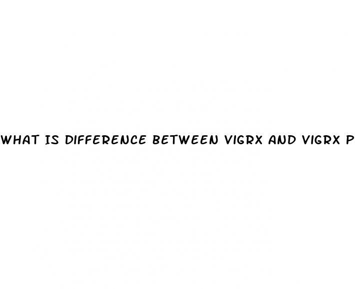 What Is Difference Between Vigrx And Vigrx Plus