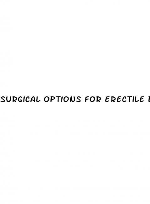 Surgical Options For Erectile Dysfunction