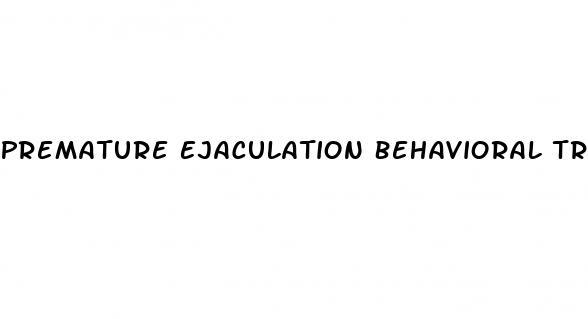 Premature Ejaculation Behavioral Treatment