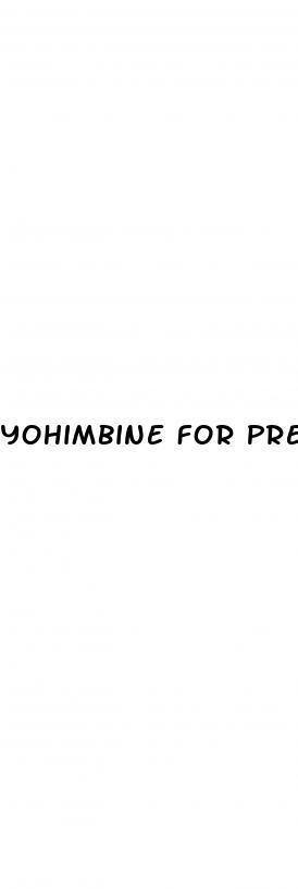 Yohimbine For Premature Ejaculation